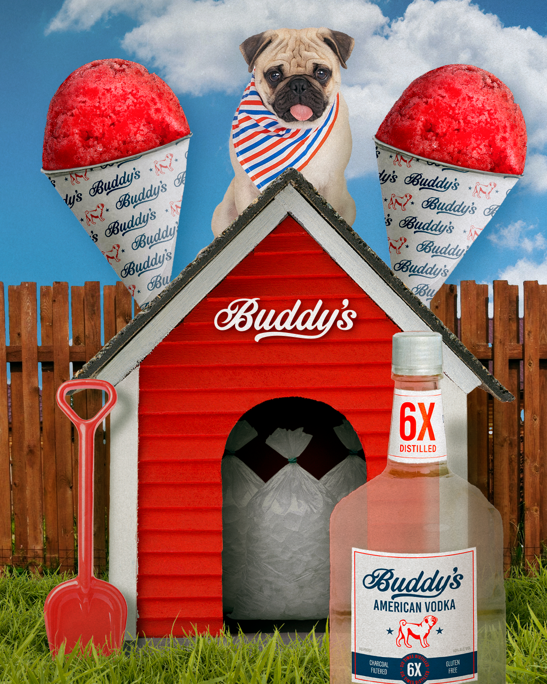Buddy's Vodka Spiked Sno Cone Cocktail